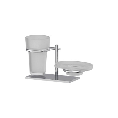 Стакан Ellux Domino DOM 004-C02 с мыльницей