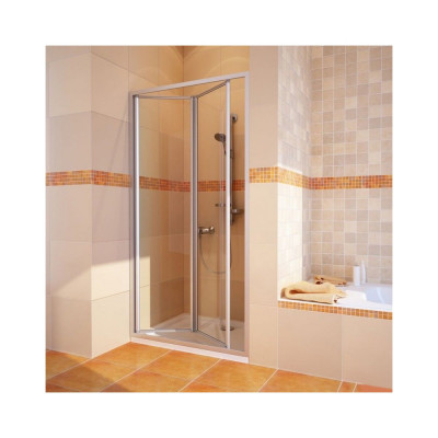 Душевая дверь в нишу GuteWetter Practic Door GK-404 левая (98-102)x190 стекло бесцветное, профиль мат. хром