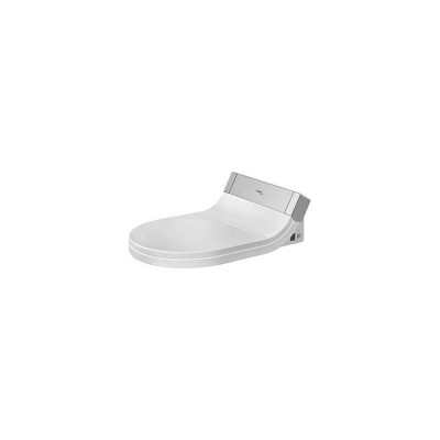 Крышка-сиденье Duravit Starck SensoWash 610001 002000300 с микролифтом, петли хром, функция биде