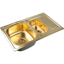 Мойка кухонная Zorg Inox Pvd SZR-78-2-50 bronze