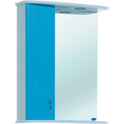 Зеркало-шкаф Bellezza Астра 60 L голубой