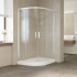 Душевой уголок Vegas Glass ZS-F 120*80 01 02 профиль белый, стекло шиншилла