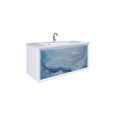 Тумба для комплекта Marka One Seattle 90П blue marble