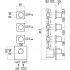 Термостат Bossini OKI 3 Outlets LP Z031205 для ванны с душем, хром