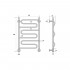Полотенцесушитель электрический Energy G BRAVO 80x50