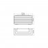 Полка Wasserkraft K-711white прямая