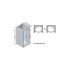 Душевая дверь в нишу Novellini Young G+F in line YOUNGGF126-4K 126-132 см