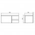Тумба с раковиной BelBagno Luce 80 bianco lucido