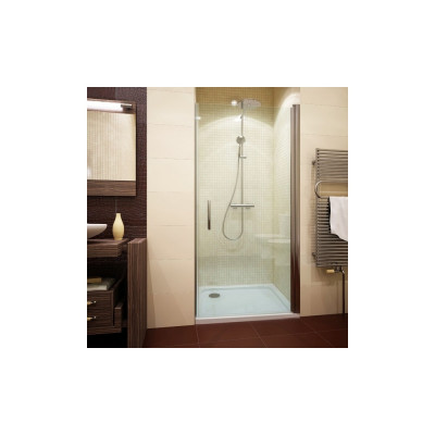 Душевая дверь в нишу GuteWetter Lux Door GK-601 правая 80 см стекло бесцветное, профиль хром