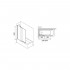 Шторка на ванну Koller Pool Waterfall Line QP95 L Chrome Clear