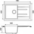 Мойка кухонная GranFest Quadro GF-Q780L белый