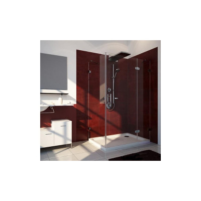 Душевой уголок GuteWetter Lux Rectan GK-003 правый 100x80 см стекло бесцветное 6-8, фурнитура хром