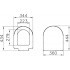 Крышка-сиденье VitrA S50 801-003-009 с микролифтом, петли хром