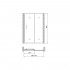 Душевая дверь в нишу Gemy Victoria S30191B 140 см