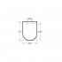 Крышка-сиденье Roca Gap Clean Rim 801732004 с микролифтом, петли хром
