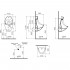 Писсуар VitrA Arkitekt 4106B003-5291 электронный датчик смыва