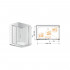 Душевой уголок Cezares Premier Soft W AH1 150/100 C Cr IV