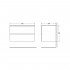 Тумба для комплекта BelBagno Luce 80 polissandro