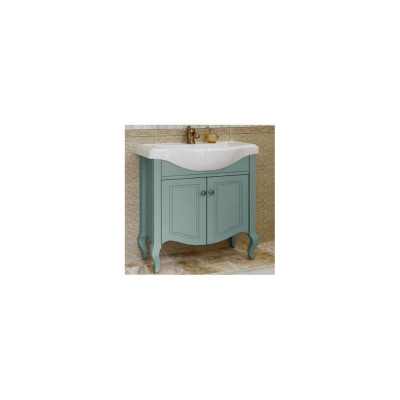 Тумба с раковиной Caprigo Verona 80 blue white, с 2 дверцами