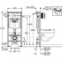 Система инсталляции для унитазов Grohe Rapid SL 38929000 4 в 1 с кнопкой смыва