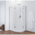 Душевой уголок Vegas Glass AFS-F 120*80 08 01 L профиль глянцевый хром, стекло прозрачное