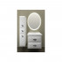 Шкаф-пенал Marka One Ovale 30П White L