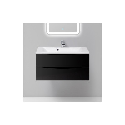 Тумба с раковиной BelBagno Marino 90 nero lucido