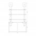 Полка Ellux Avantgarde AVA 044 3-ярусная, 70 см