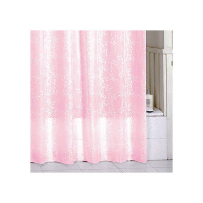 Штора для ванной Milardo Pink Leaf