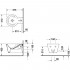 Биде подвесное Duravit Starck 1 02741500001-WG антигрязевое покрытие
