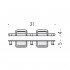 Крючок Colombo Design Time W4237.000