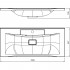 Тумба с раковиной Edelform Constante 100