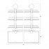 Полка Artwelle Harmonie HAR 038 3-ярусная, 40 см