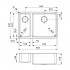 Мойка кухонная Reginox Ohio 18x40+40x40 LUX L сталь