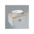 Тумба для комплекта Kerama Marazzi Canaletto 80 белая матовая