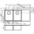 Мойка кухонная Reginox Nevada 30x30 LUX OKG left L сталь