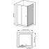 Душевой уголок RGW Classic CL-45 (960-1010)x1000x1850 стекло шиншилла