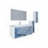 Шкаф Marka One Seattle 30П blue marble, R