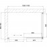 Душевой уголок Vegas Glass ZP+ZPV 140*70 01 01 профиль белый, стекло прозрачное