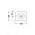Раковина Duravit Bacino 0334520000