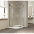 Душевой уголок Vegas Glass ZS-F 110*90 08 01 профиль глянцевый хром, стекло прозрачное