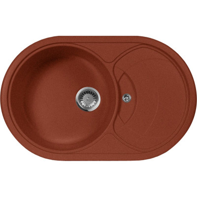 Мойка кухонная AquaGranitEx M-18s красный марс