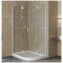 Душевой уголок Vegas Glass AFS-F Lux 100*80 01 01 L профиль белый, стекло прозрачное