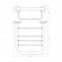 Полка FBS Standard STA 041 для полотенец 50 см