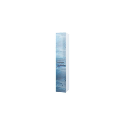 Шкаф-пенал Marka One Idalgo 30П blue marble, L