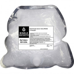 Жидкое мыло Binele BD12XA стандарт мыло-пена (Блок: 6 картриджей по 1 л) с помпой