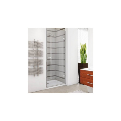 Душевая дверь в нишу GuteWetter Trend Door GK-861 правая 85 см стекло бесцветное Two, фурнитура хром