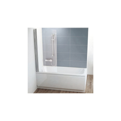 Шторка на ванну Ravak CVS1-80 L Transparent, профиль блестящий