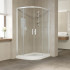 Душевой уголок Vegas Glass ZS-F 120*80 01 01 профиль белый, стекло прозрачное