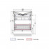Мебель для ванной Marka One Arrondi 60П white